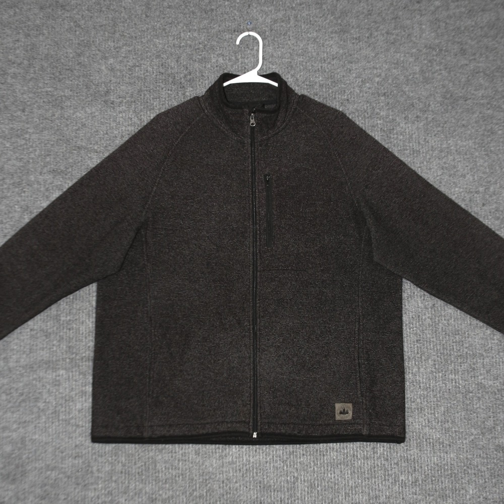 Field & Stream 1871 Fleece Jacket Mens XL Gray‎ Zip Up Outdoor Warm Activewear